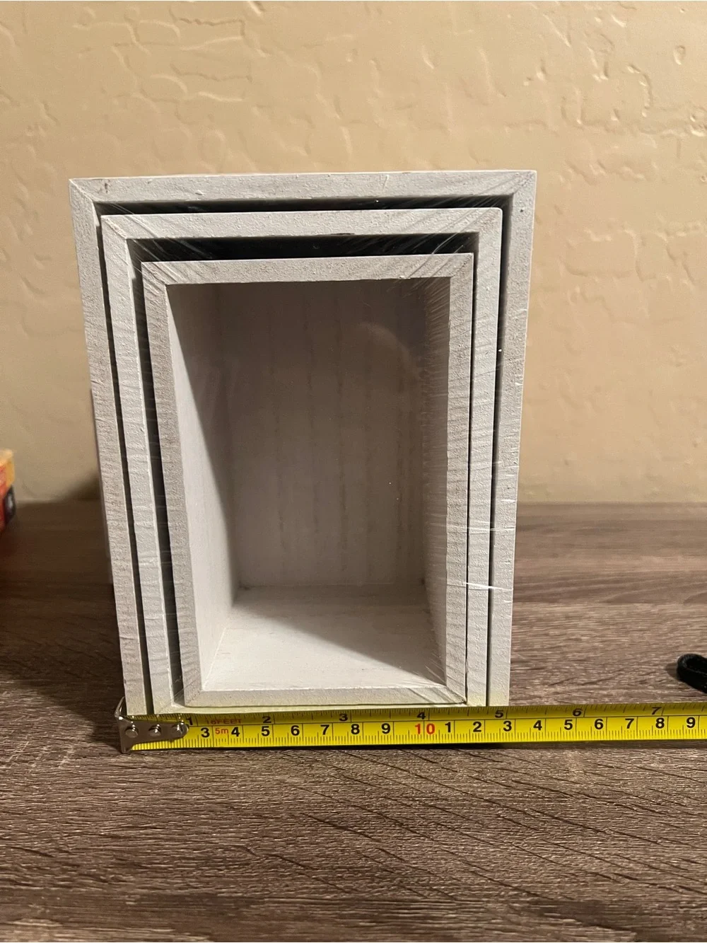 Target Bullseye Nesting Crates Houses White Wood Farmhouse Decor NWT